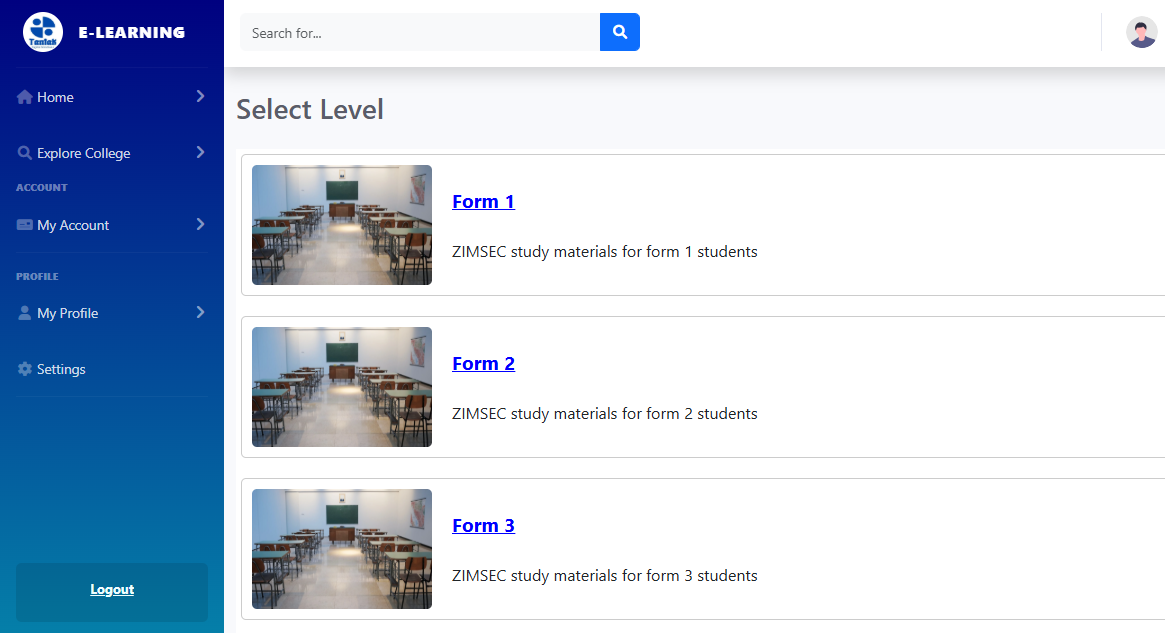 EduHub Platform Screenshot